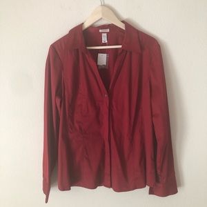 old navy red blouse